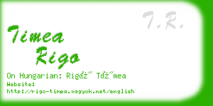 timea rigo business card
